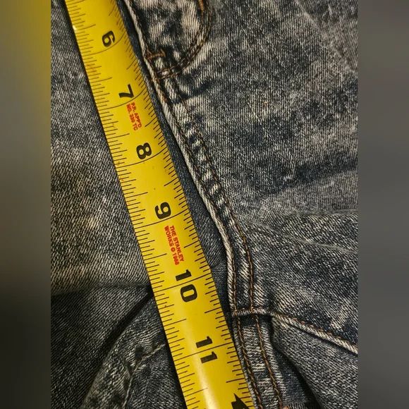 Judy Blue Jeans Blue Denim Cropped Bootcut Distressed Stretch Women's Size 7/28 - Picture 11 of 13
